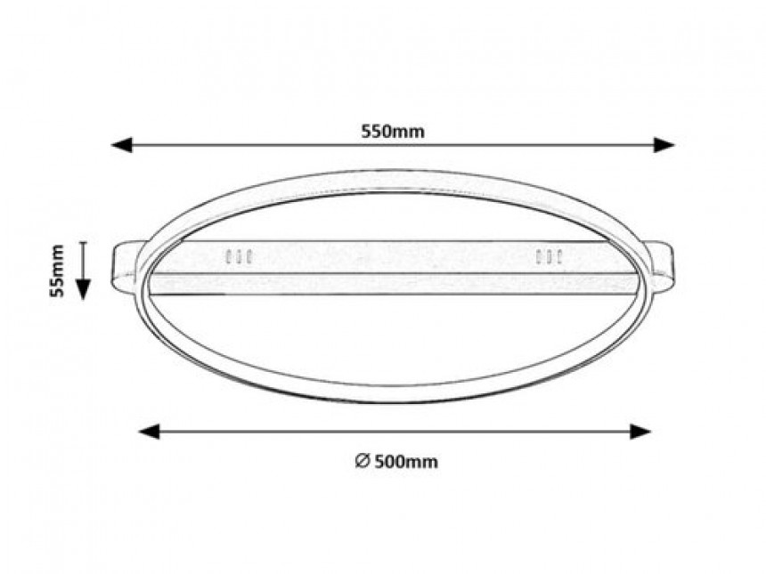 Rabalux Plafonjera Beliza LED 45W crna (71344)