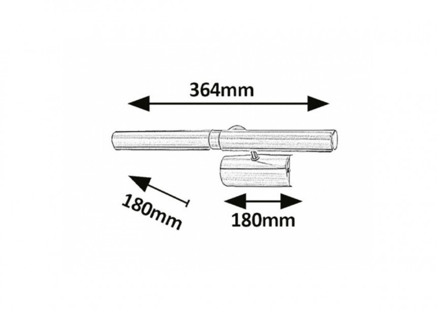 Rabalux Rasveta za slike Picture light E14 T25 2x MAX 40W brušeni hrom (3641)