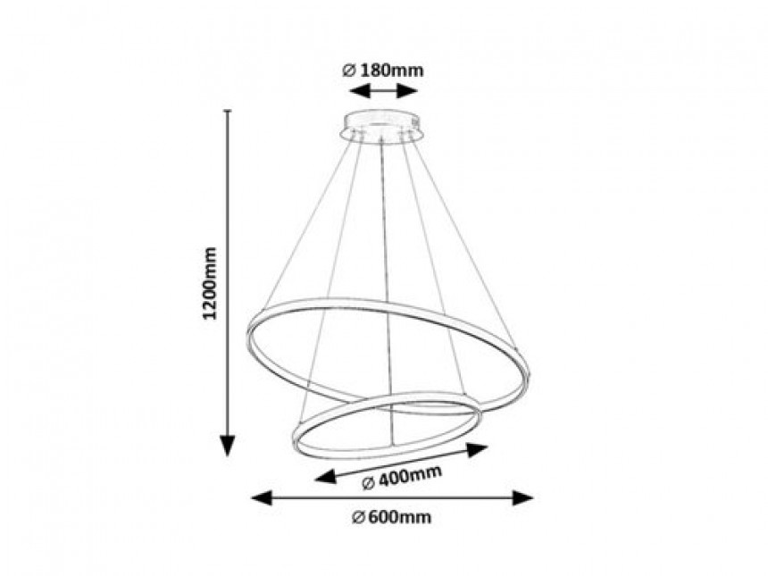 Rabalux Visilica Beliza LED 75W zlatna (72348)