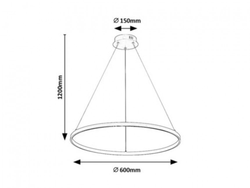 Rabalux Visilica Beliza LED 55W zlatna (72347)