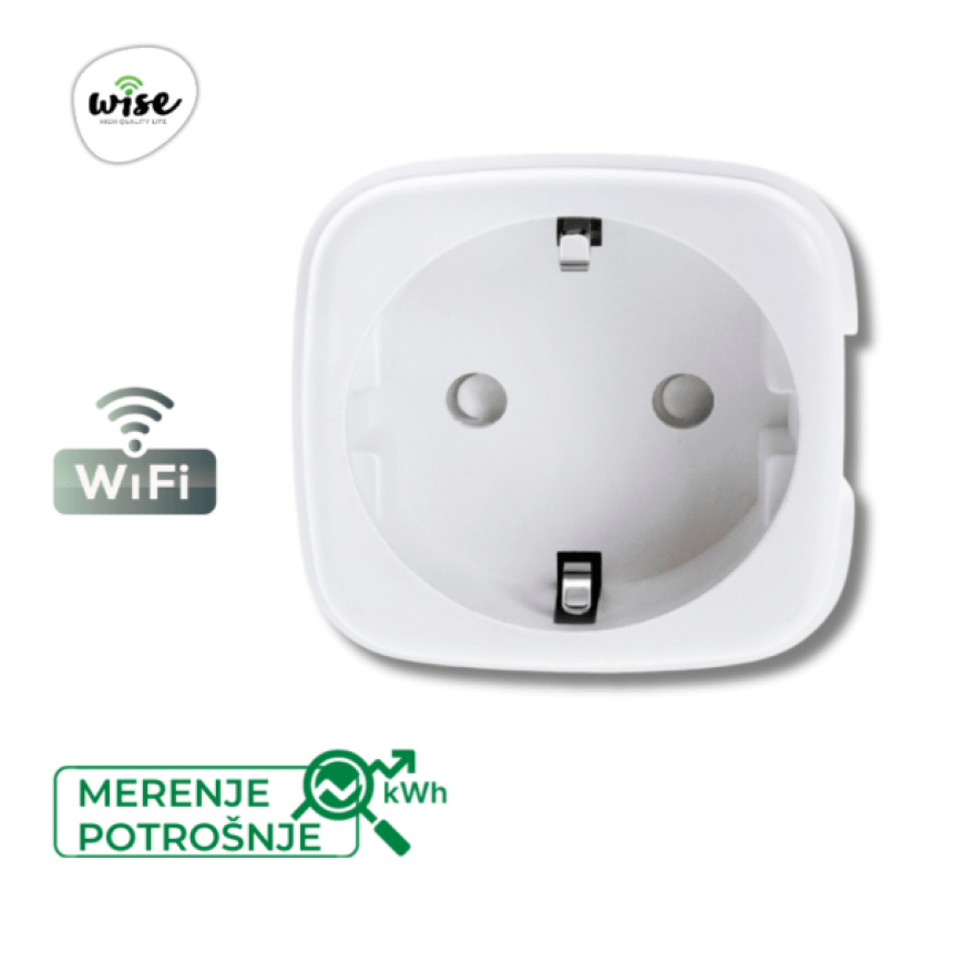 Wise Wifi Pametna Utičnica sa merenjem potrošnje WU1011