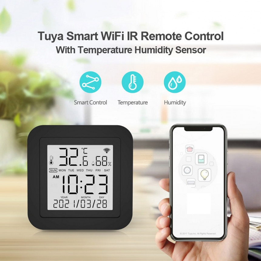 Wise pametni IR senzor temperature i vlažnosti vazduha WSHS17